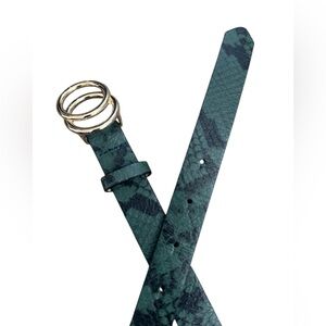 H&M Snake pattern Belt green black